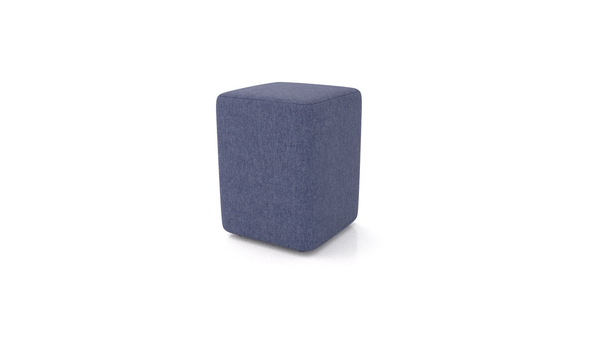 Pouf TA-4, pouf FEYDOM in tessuto Velare ET-80 Noble Blue
