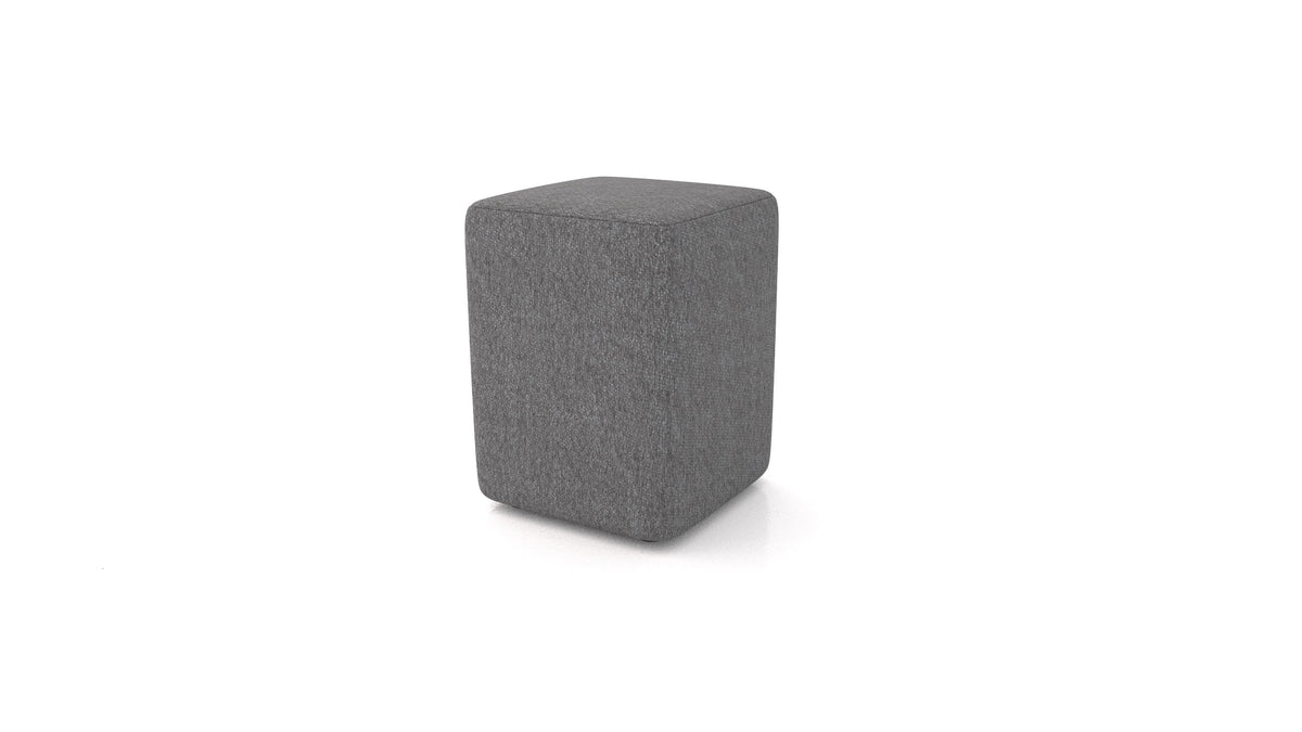 Pouf TA-4, pouf FEYDOM in tessuto Phoenix FE-92 Dark Grey