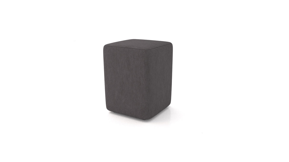 Pouf TA-4, pouf FEYDOM in tessuto Mollia FF-12 Dark Grey