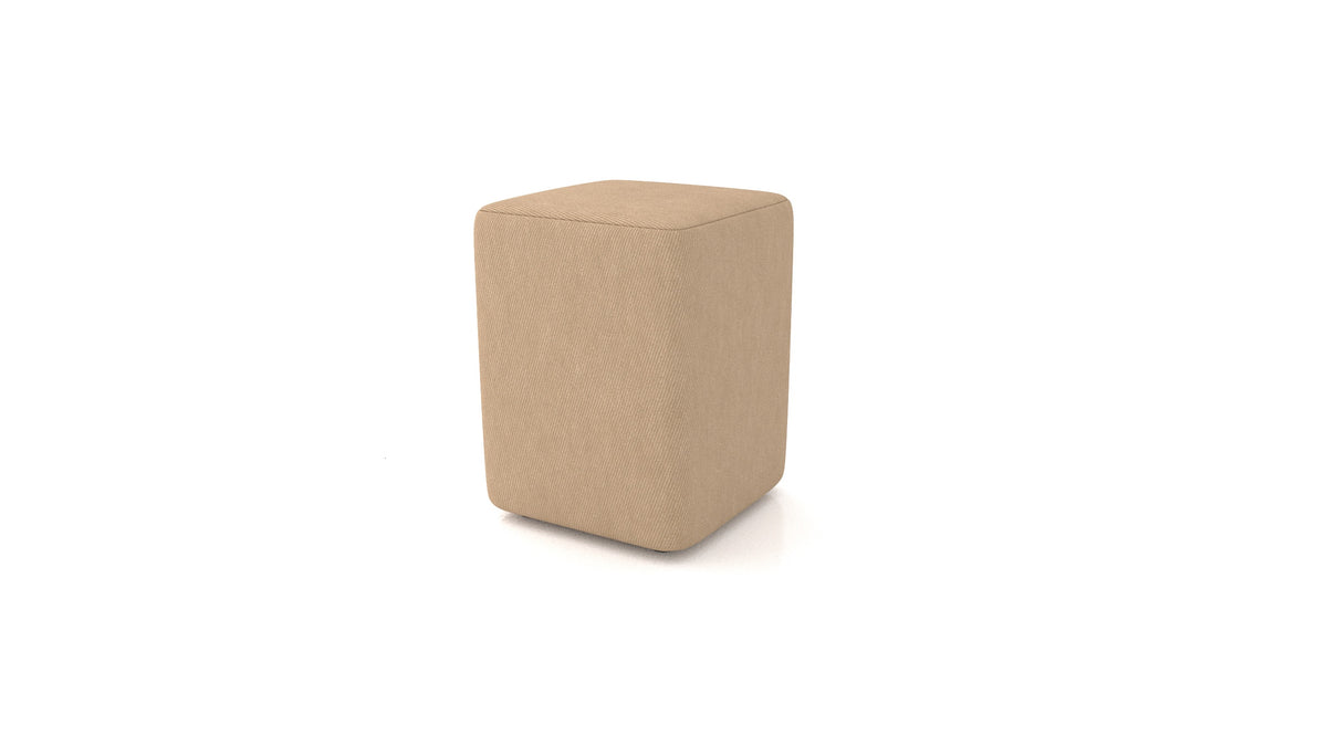 Pouf TA-4, pouf FEYDOM in tessuto Mollia FF-13 Cappuccino