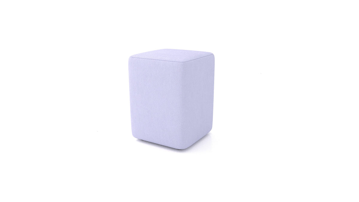 Pouf TA-4, pouf FEYDOM in tessuto Mollia FF-17 Lavander