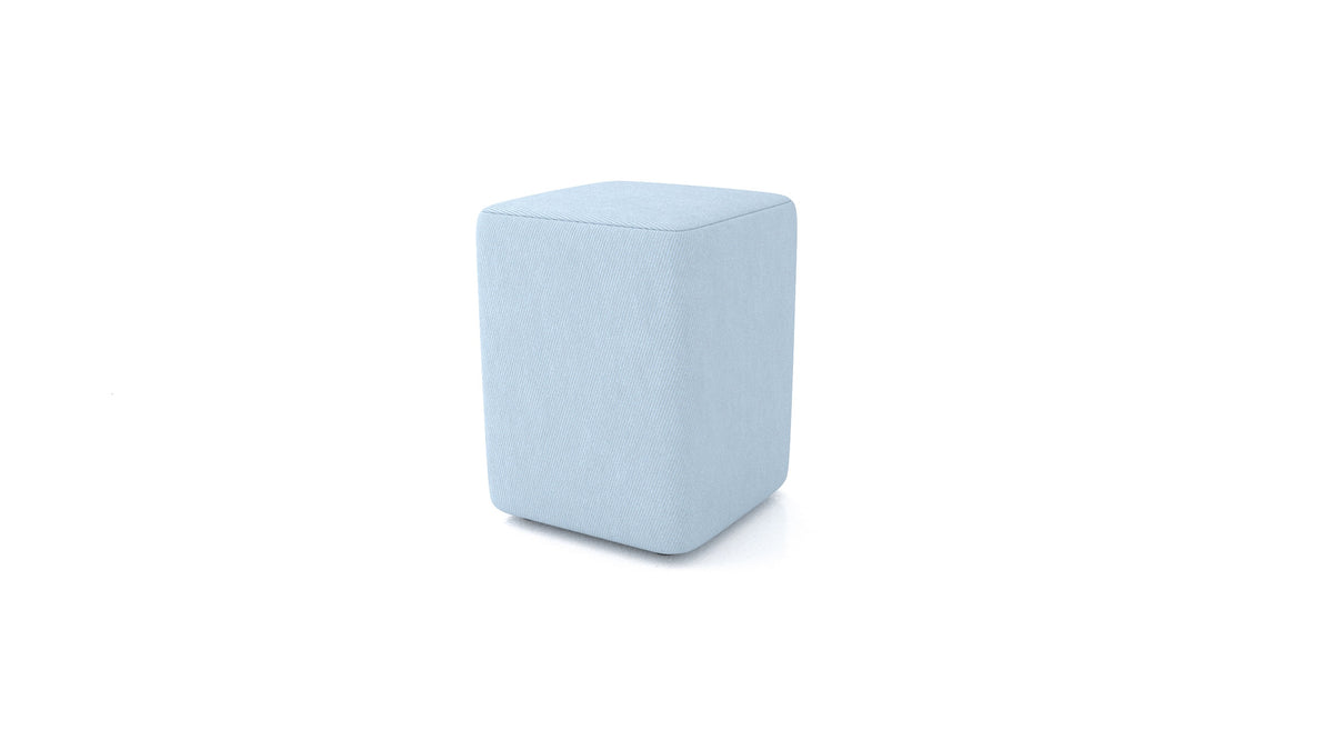 Pouf TA-4, pouf FEYDOM in tessuto Mollia FF-19 Pastel Blue