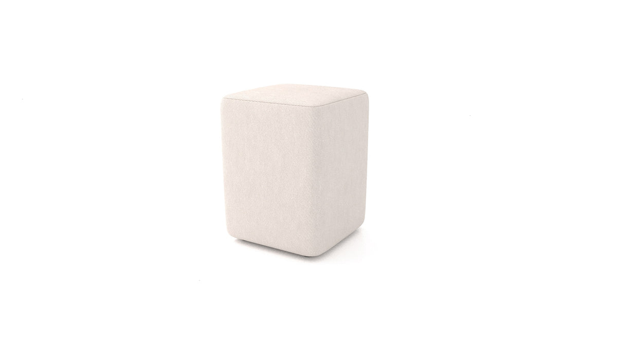 Pouf TA-4, pouf FEYDOM in tessuto Mollia HC-04 White