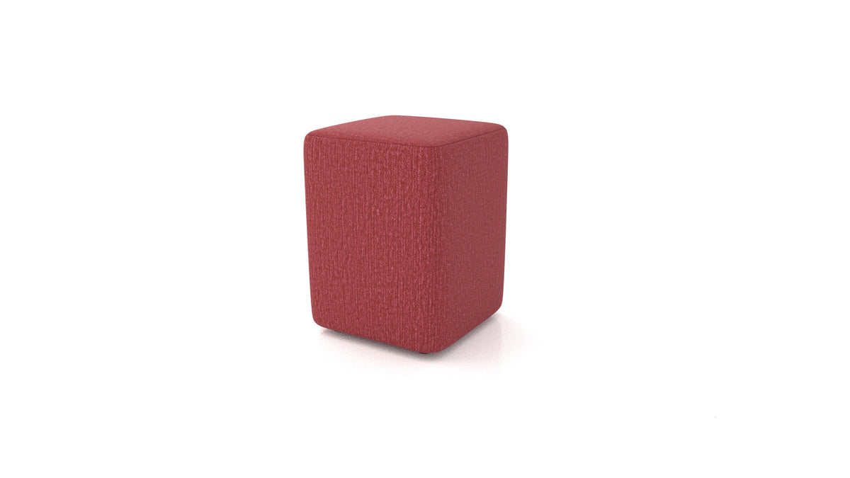Pouf TA-4, pouf FEYDOM in tessuto Heim HM-58 Cherry