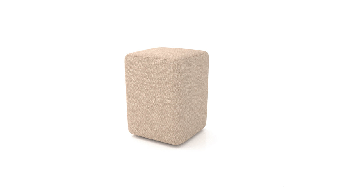 Pouf TA-4, pouf FEYDOM in tessuto Icon IC-06 Cappuccino