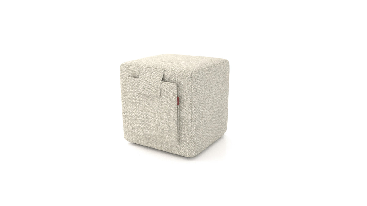 Pouf Tuck, pouf FEYDOM in tessuto Alure DE-09 Natur