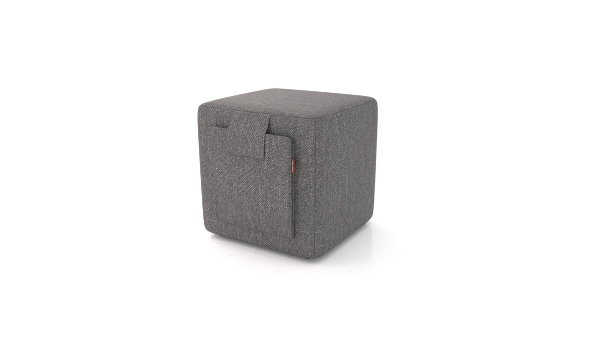 Pouf Tuck, pouf FEYDOM in tessuto Alure DE-92 Middle Grey