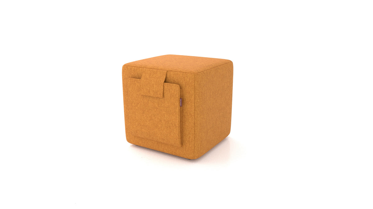 Pouf Tuck, pouf FEYDOM in tessuto Velare ET-48 Antic Gold