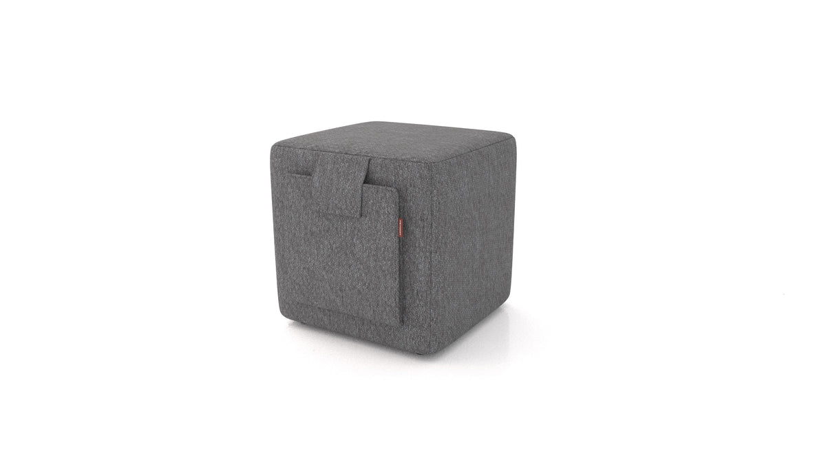 Pouf Tuck, pouf FEYDOM in tessuto Phoenix FE-92 Dark Grey