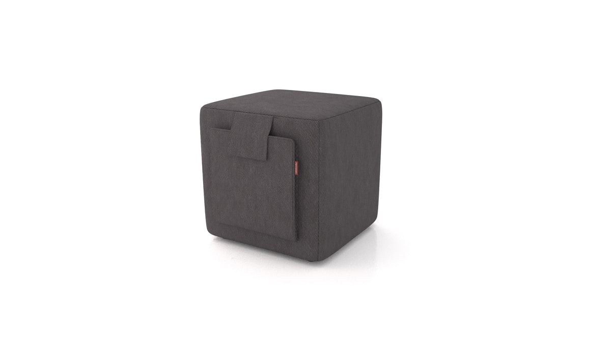 Pouf Tuck, pouf FEYDOM in tessuto Mollia FF-12 Dark Grey