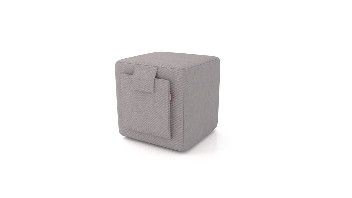 Pouf Tuck, pouf FEYDOM in tessuto Mollia FF-14 Middle Grey