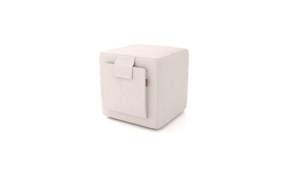 Pouf Tuck, pouf FEYDOM in tessuto Mollia HC-04 White