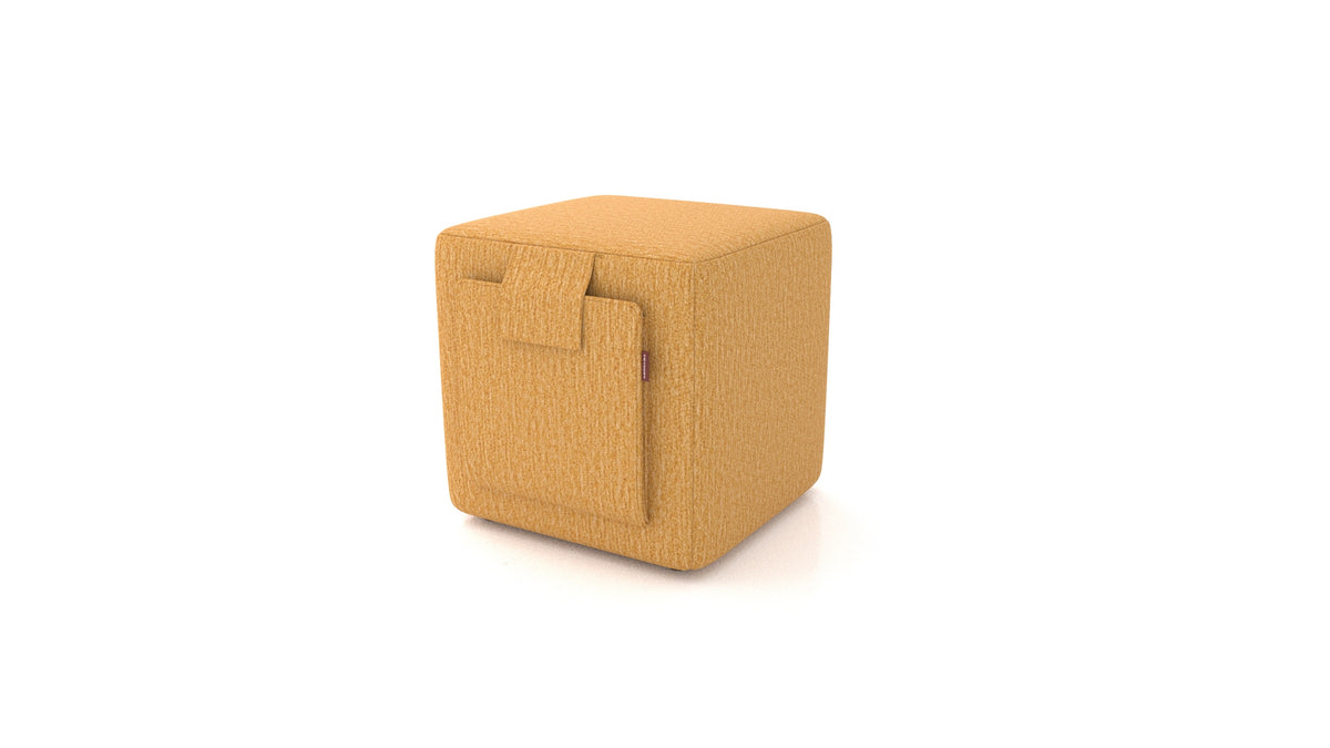 Pouf Tuck, pouf FEYDOM in tessuto Heim HM-53 Antique Gold