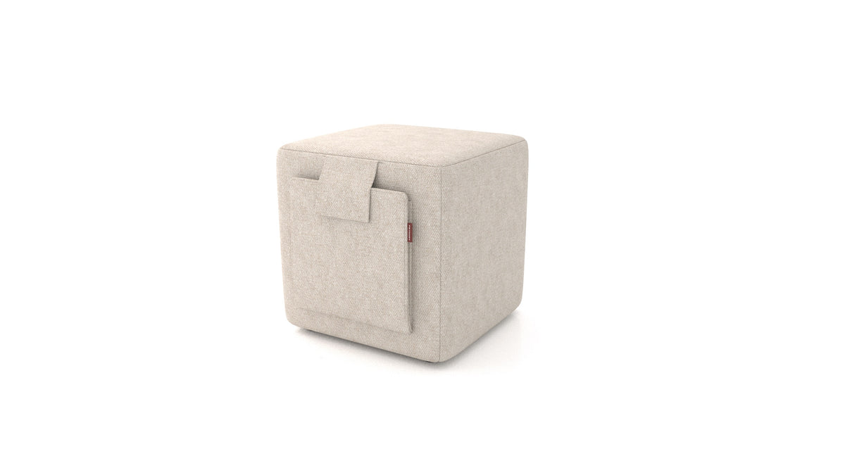 Pouf Tuck, pouf FEYDOM in tessuto Icon IC-02 Natur