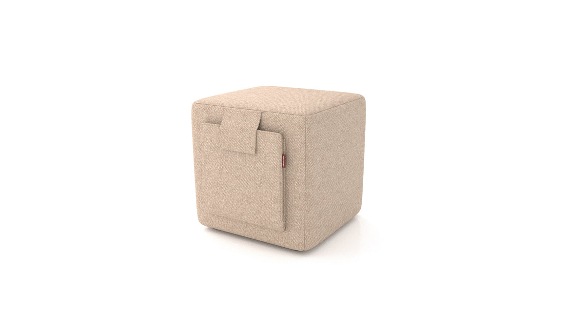 Pouf Tuck, pouf FEYDOM in tessuto Icon IC-06 Cappuccino