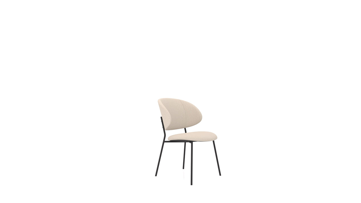 Sedia ST-2, pouf FEYDOM in tessuto Heim HM-06 Natur