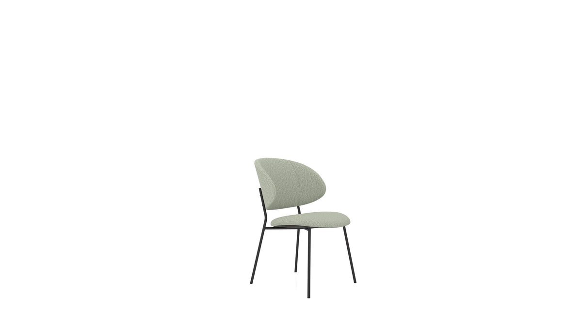 Sedia ST-2, pouf FEYDOM in tessuto Heim HM-34 Jade