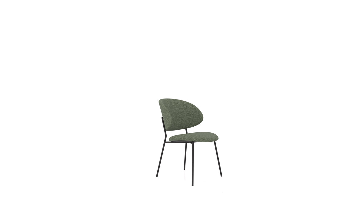 Sedia ST-2, pouf FEYDOM in tessuto Heim HM-39 Forest