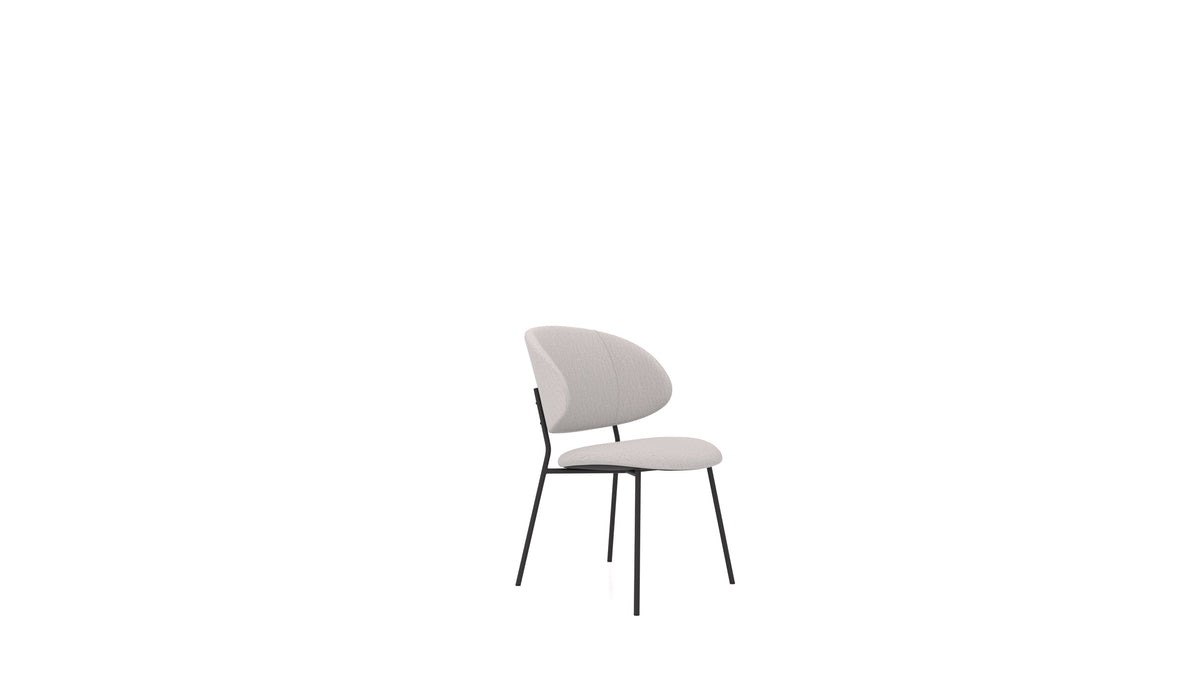Sedia ST-2, pouf FEYDOM in tessuto Heim HM-86 Light Grey