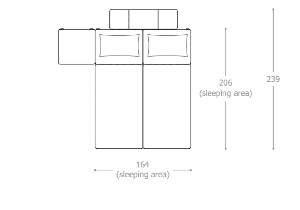 BonBon3 S &ndash; Letto + sgabelli