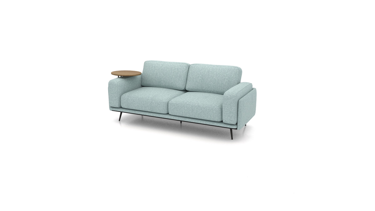 OIKO Tre posti con tavolino in legno in DE-75: Pastel Blue