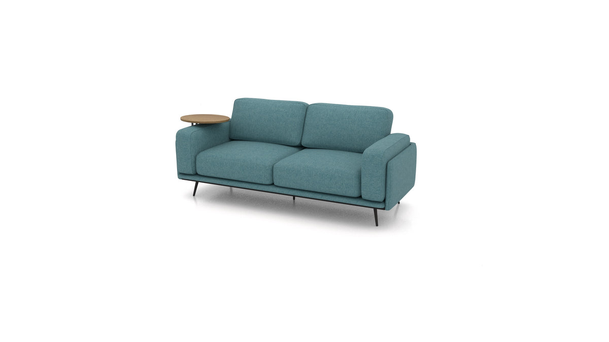 OIKO Tre posti con tavolino in legno in ET-16: Turquoise