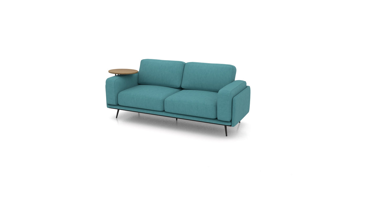 OIKO Tre posti con tavolino in legno in FF-20: Turquoise