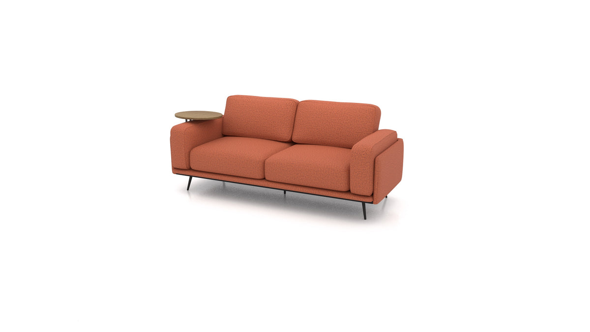 OIKO Tre posti con tavolino in legno in HG-56: Terracotta