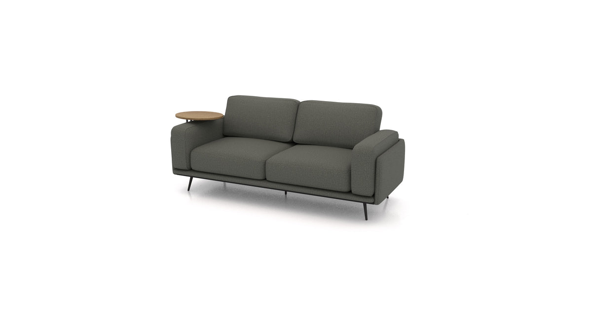 OIKO Tre posti con tavolino in legno in HM-98: Dark Grey