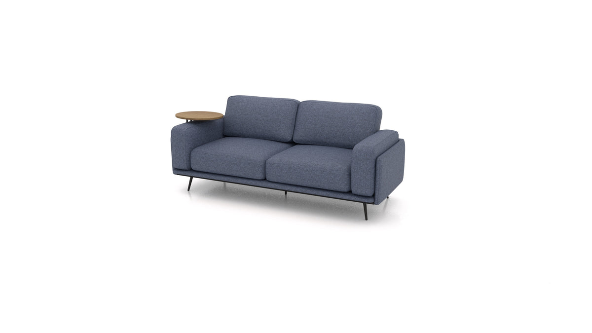 OIKO Tre posti con tavolino in legno in IC-79: Deep Blue