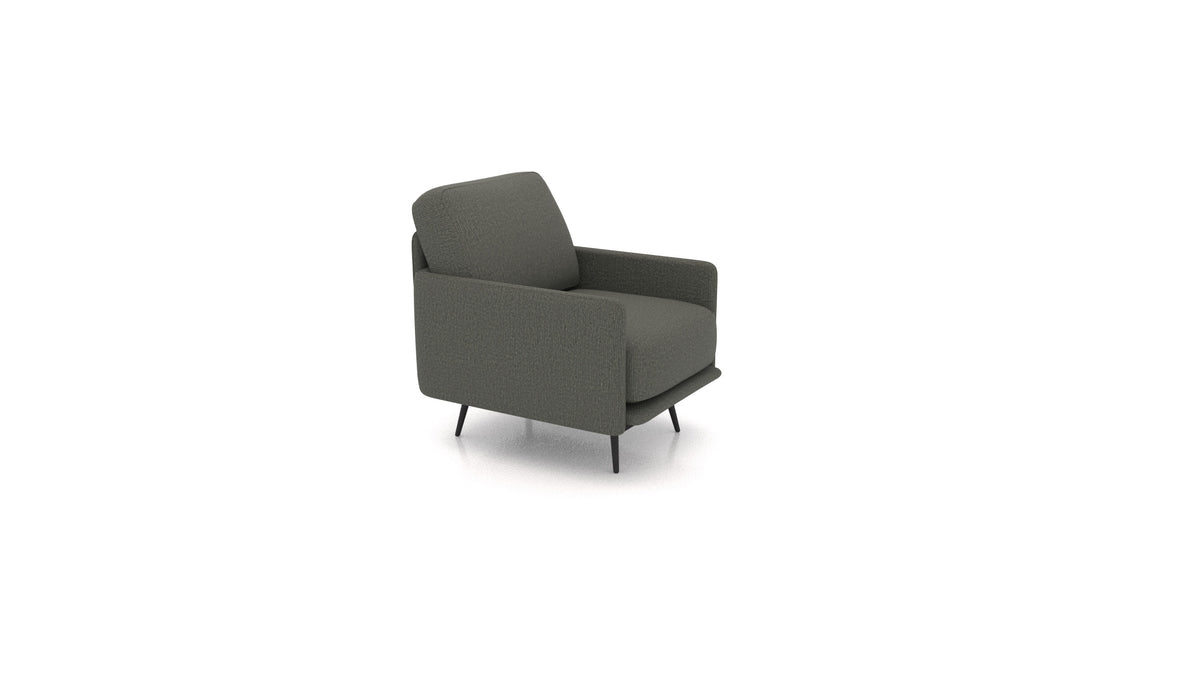 OIKO Poltrona+ in HM-98: Dark Grey