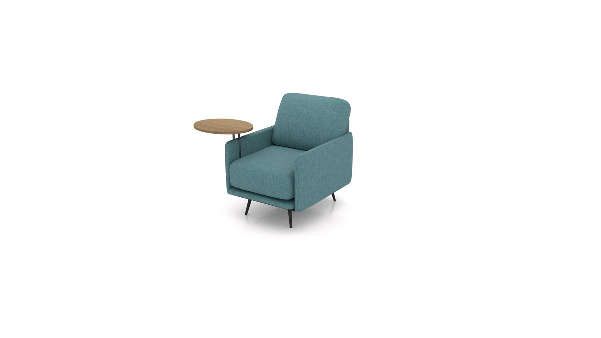 OIKO Poltrona+ con tavolino in legno in ET-16: Turquoise