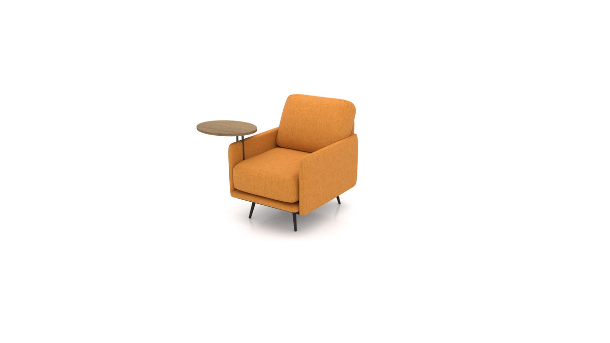 OIKO Poltrona+ con tavolino in legno in ET-48: Antic Gold