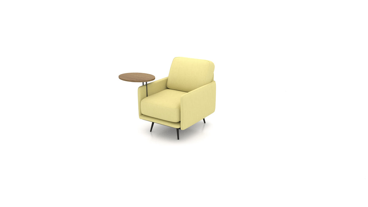 OIKO Poltrona+ con tavolino in legno in HC-09: Grass Green
