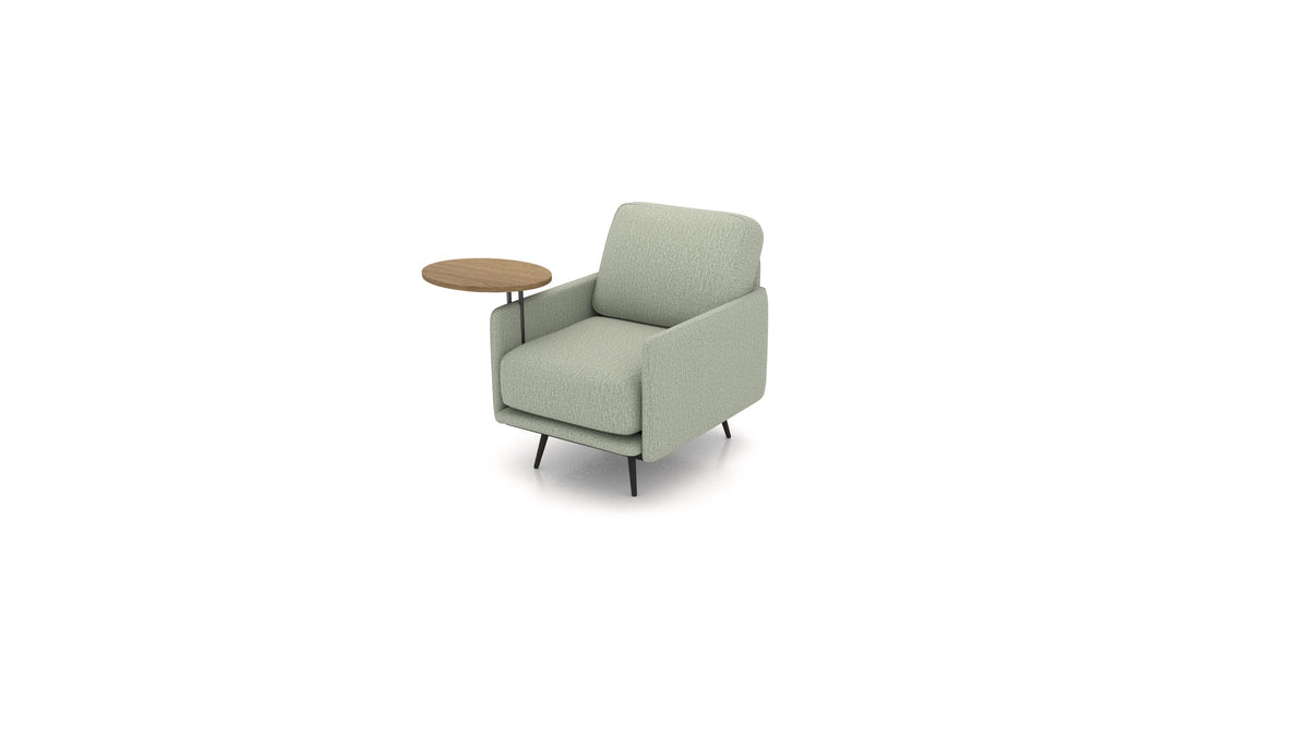 OIKO Poltrona+ con tavolino in legno in HM-34: Jade