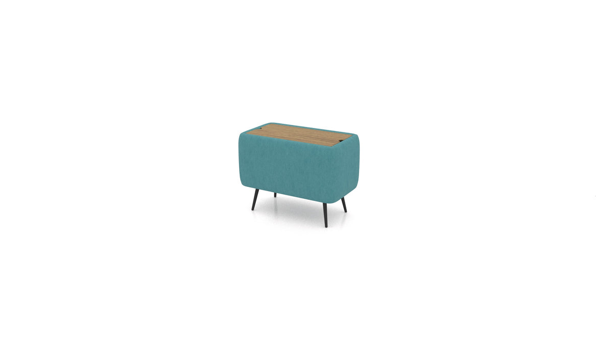 OIKO Tavolo con vano contenitore in FF-20: Turquoise