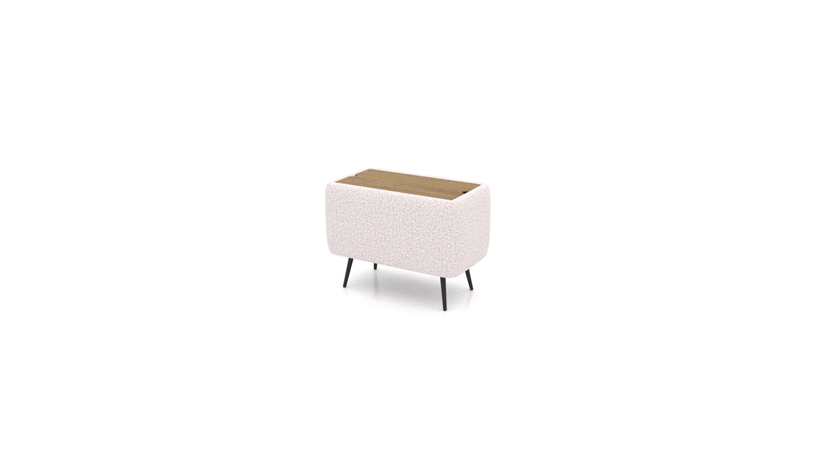 OIKO Tavolo con vano contenitore in HG-09: Light Grey