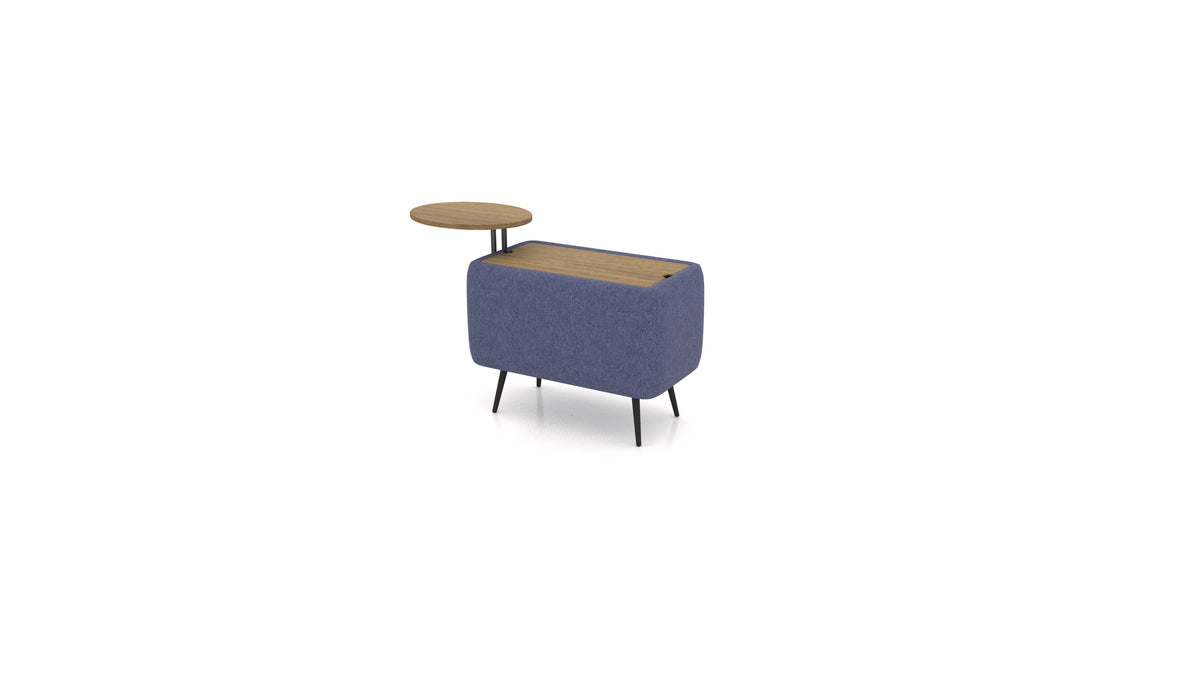 OIKO Tavolo con vano contenitore e tavolino in legno in ET-80: Noble Blue