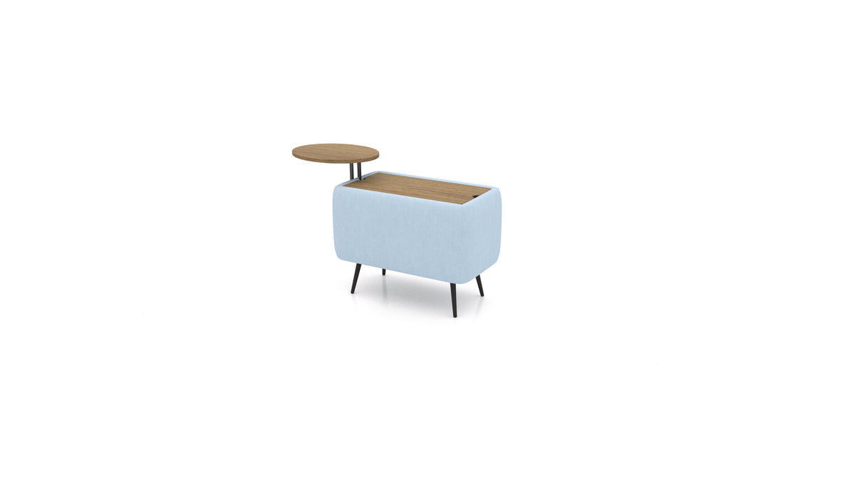 OIKO Tavolo con vano contenitore e tavolino in legno in FF-19: Pastel Blue